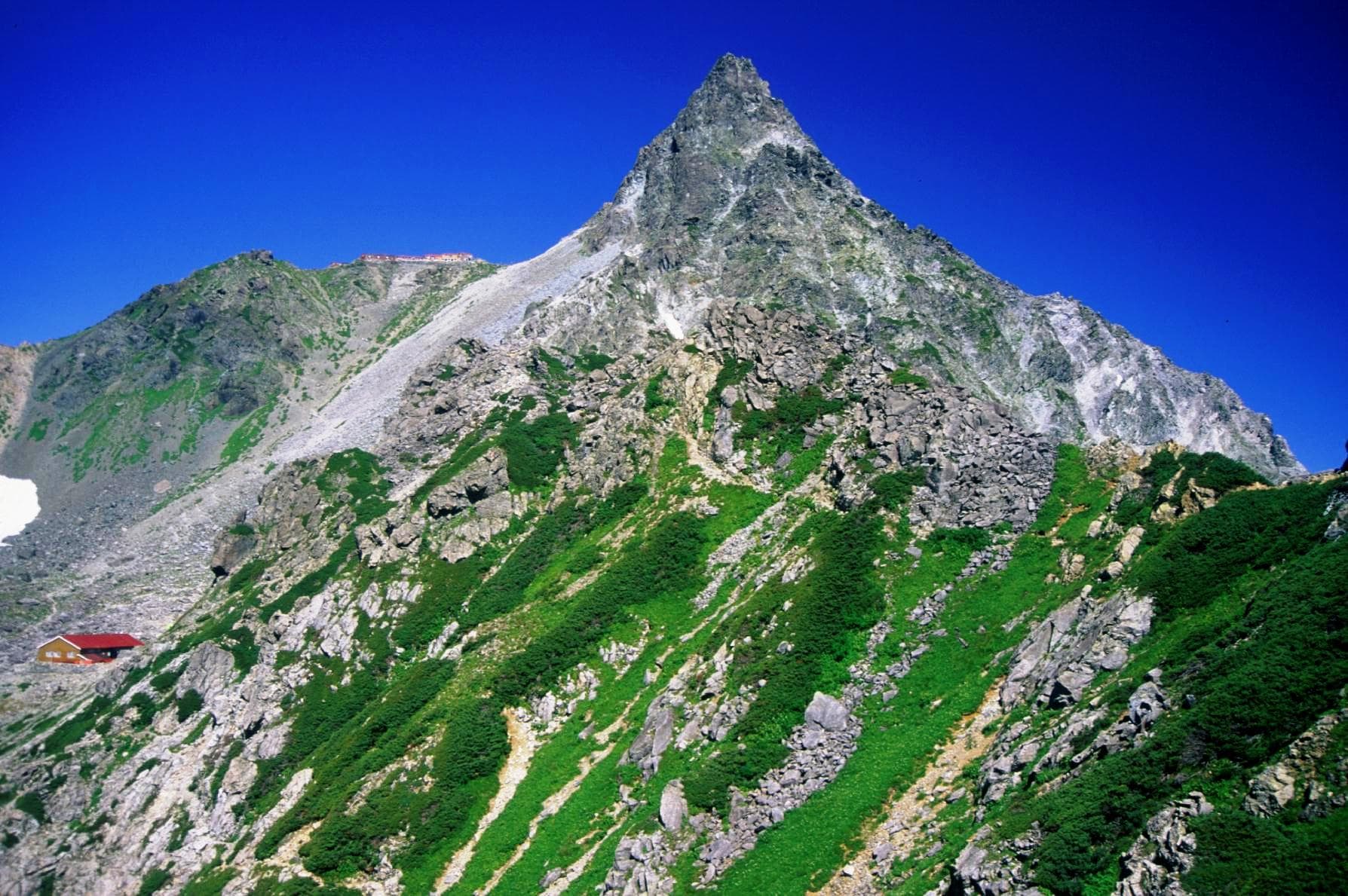 Yarigatake above the summer ridges