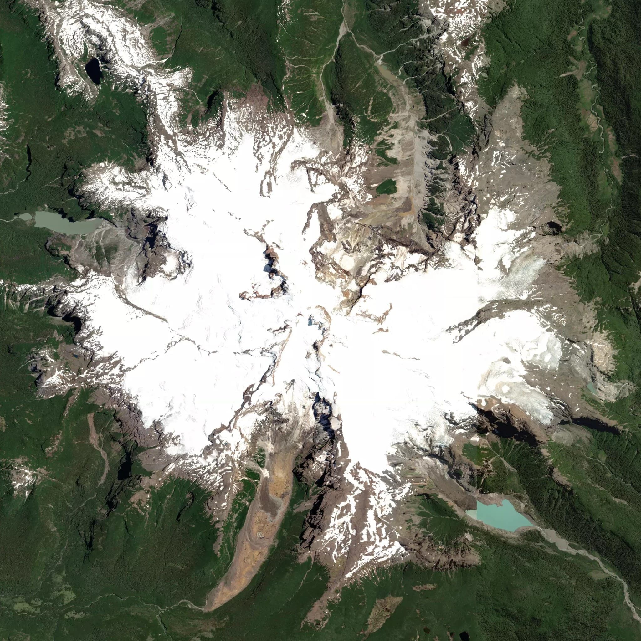 Tronador satellite terrain view