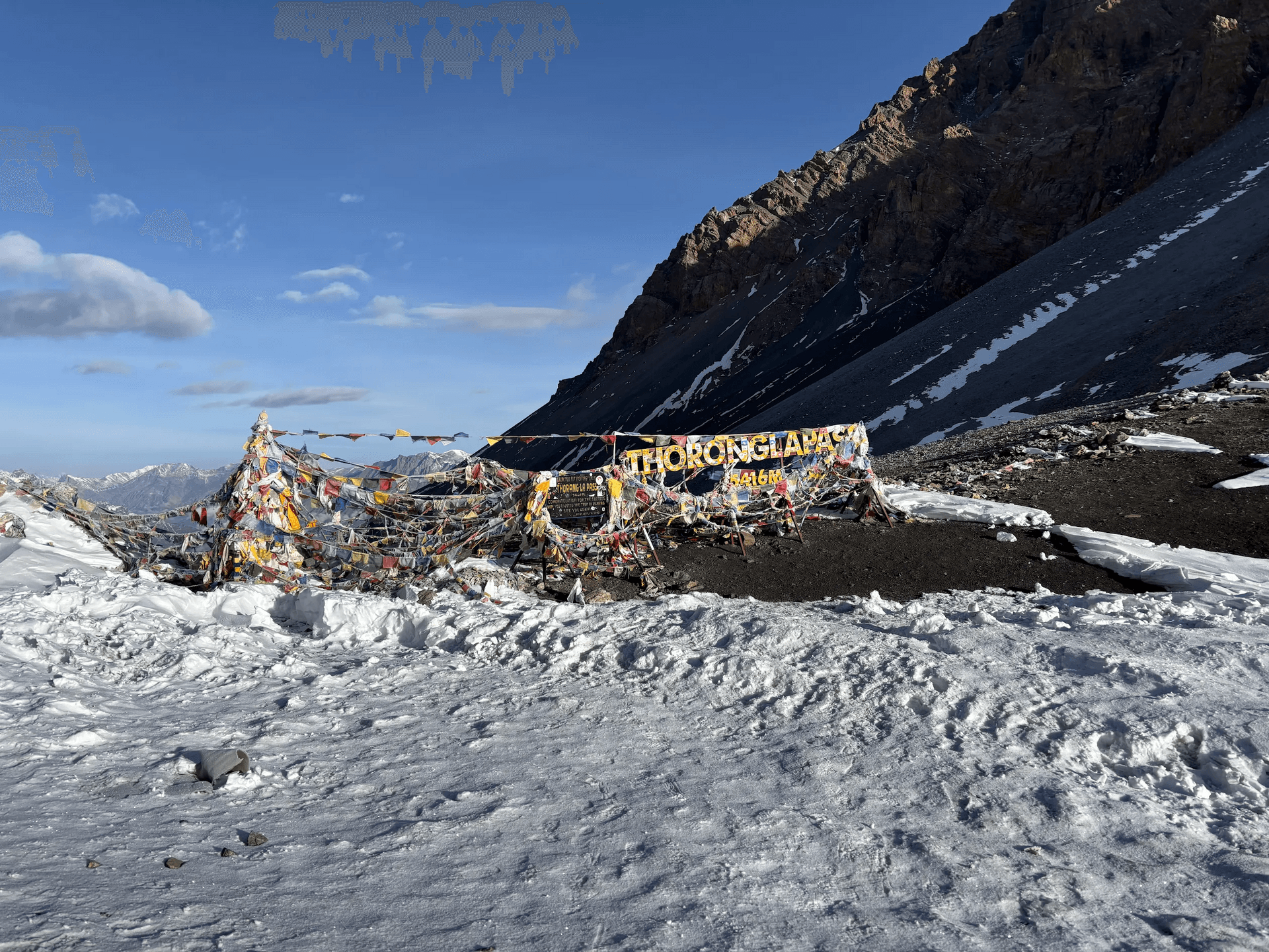 The Muktinath valley below the Thorong La, Annapurna Circuit