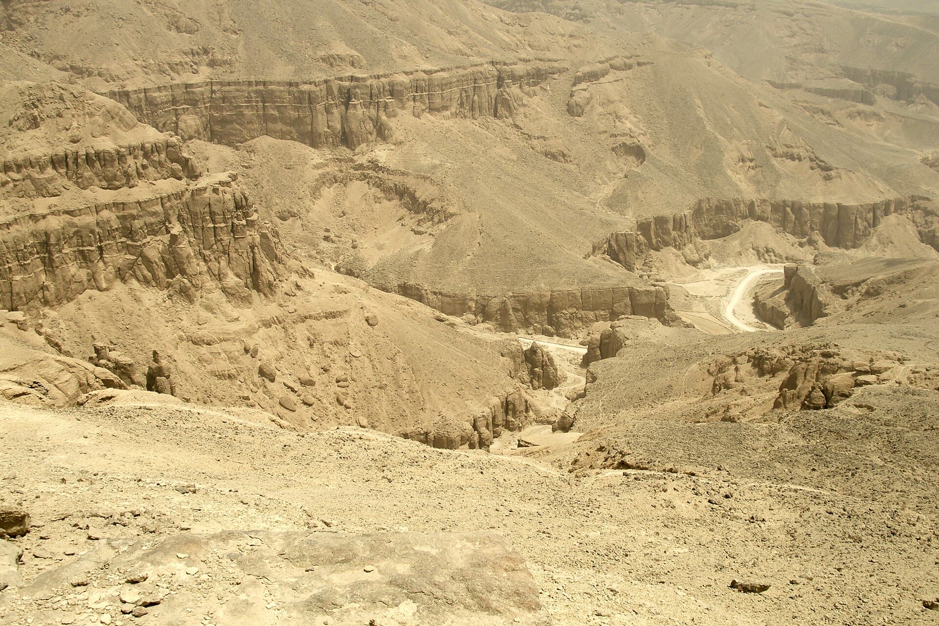 The Valley of the Kings in the Theban hills