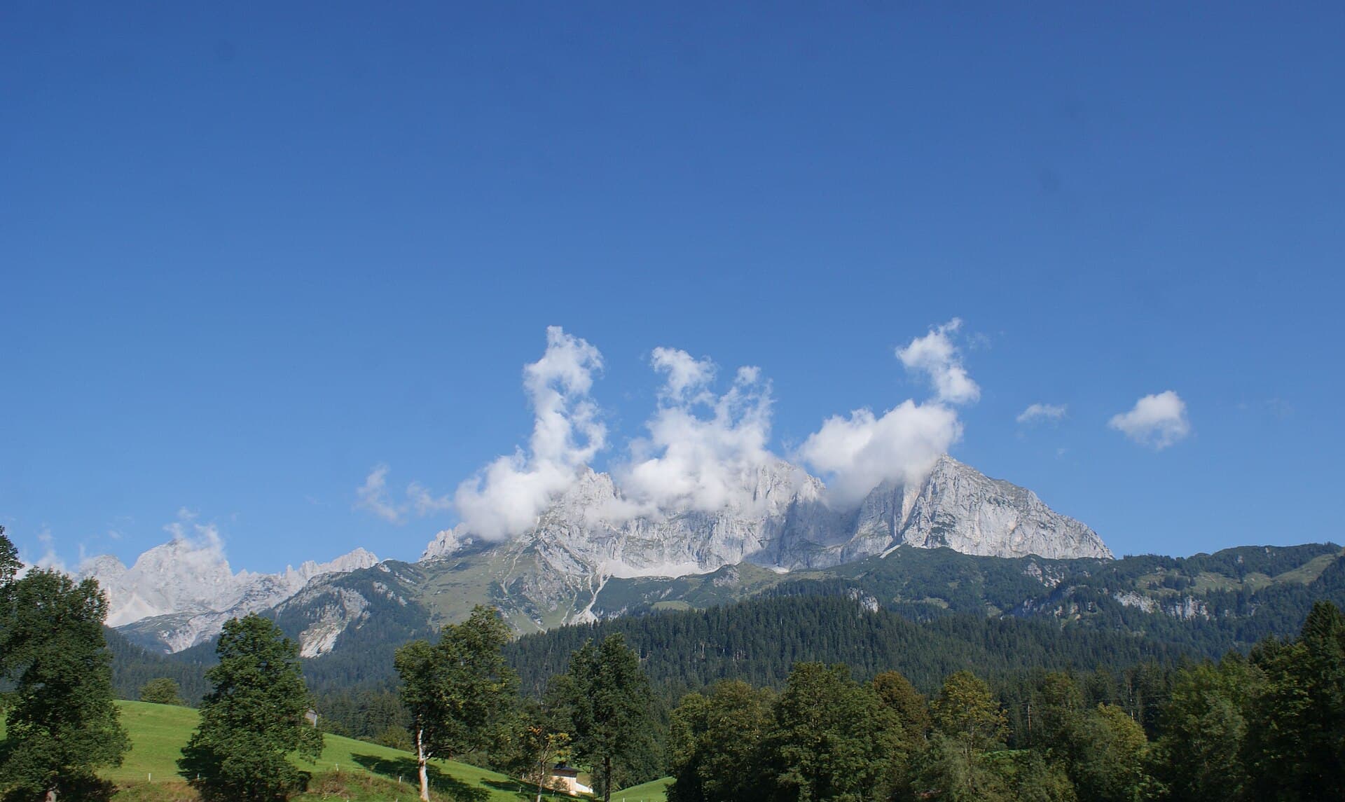 The Wilder Kaiser under cloud, Kaisergebirge