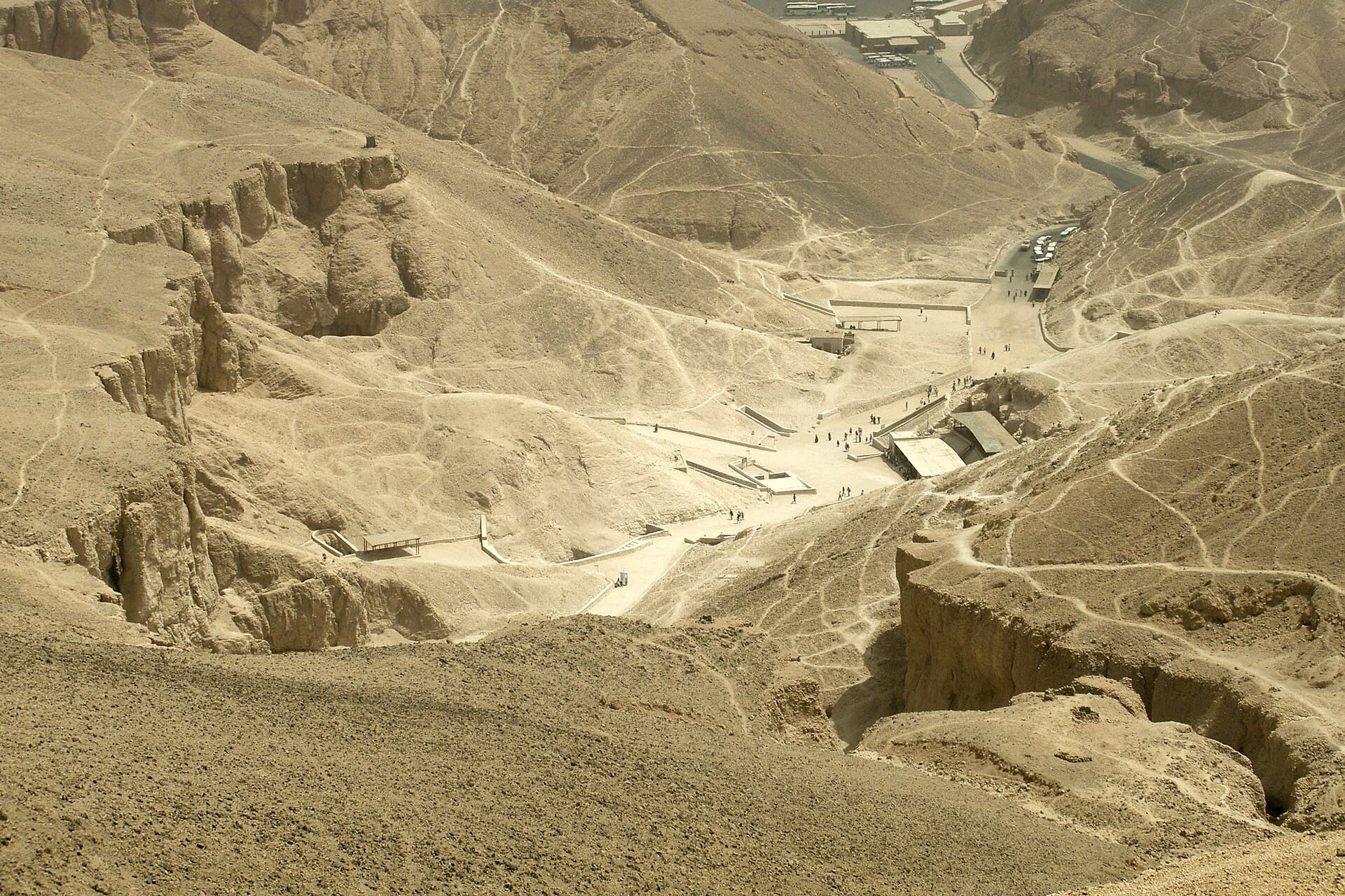 El Valle de los Reyes desde arriba, Luxor