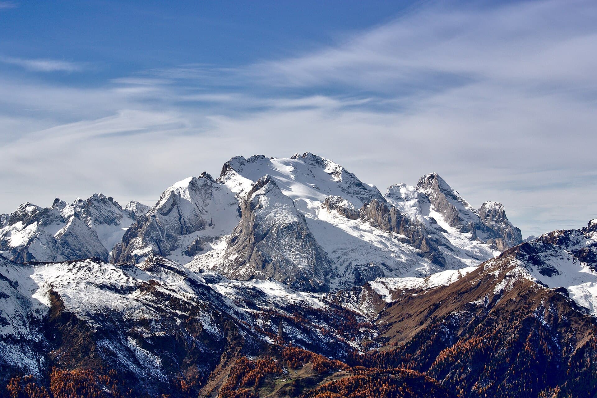 La Marmolada, la cima más alta de los Dolomitas