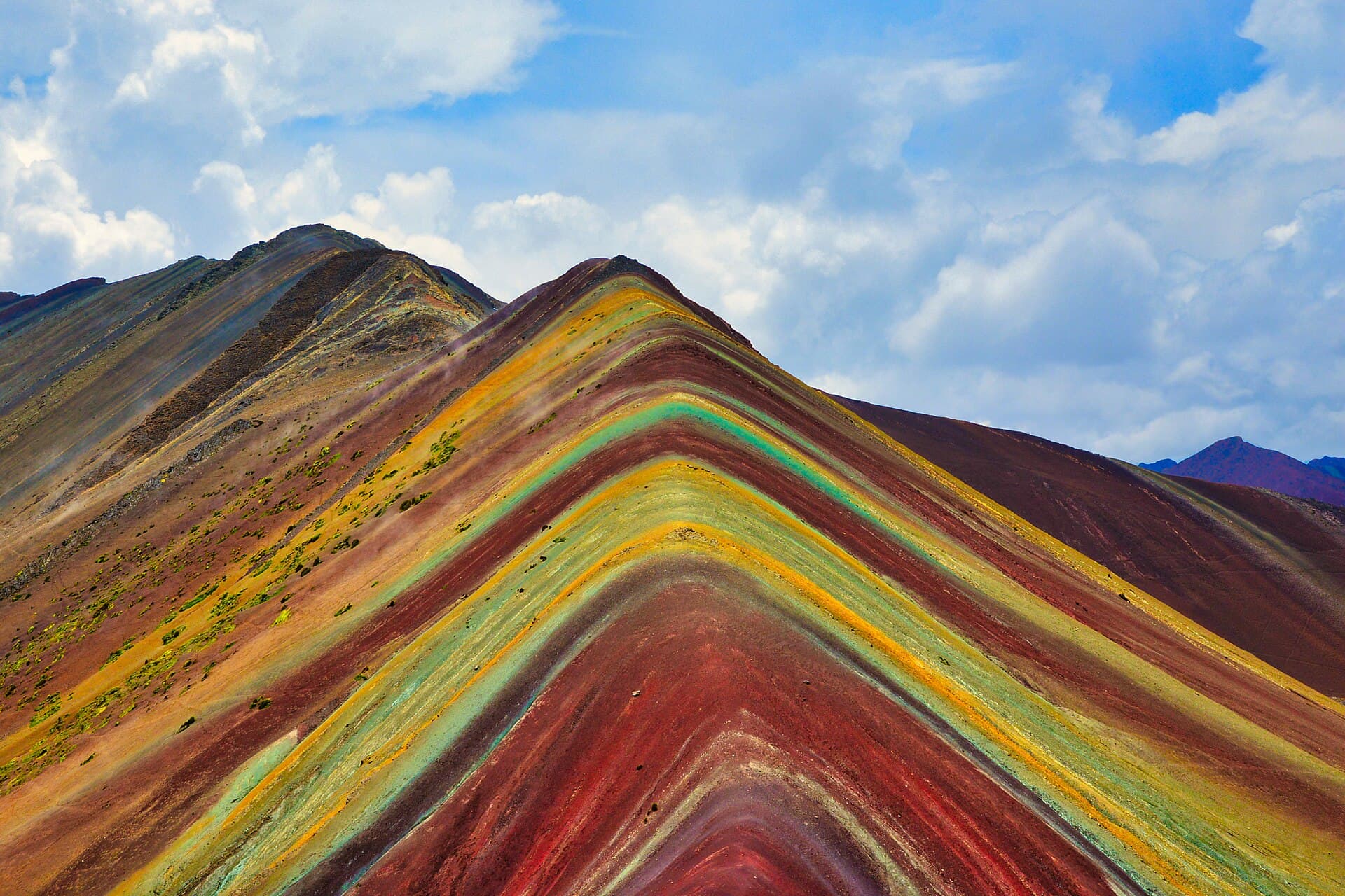 Las franjas minerales de Vinicunca, la montana de colores
