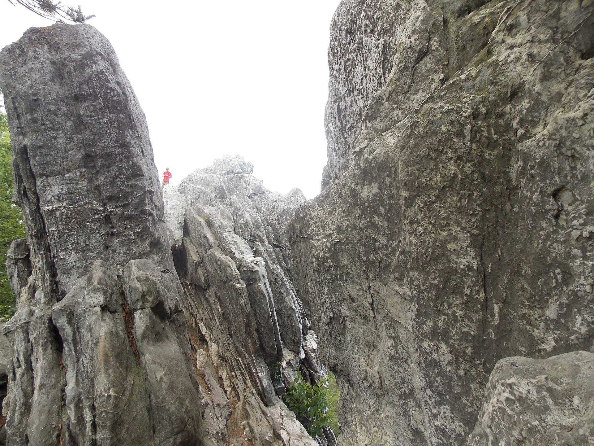 La aleta rocosa de Dragon's Tooth, Virginia
