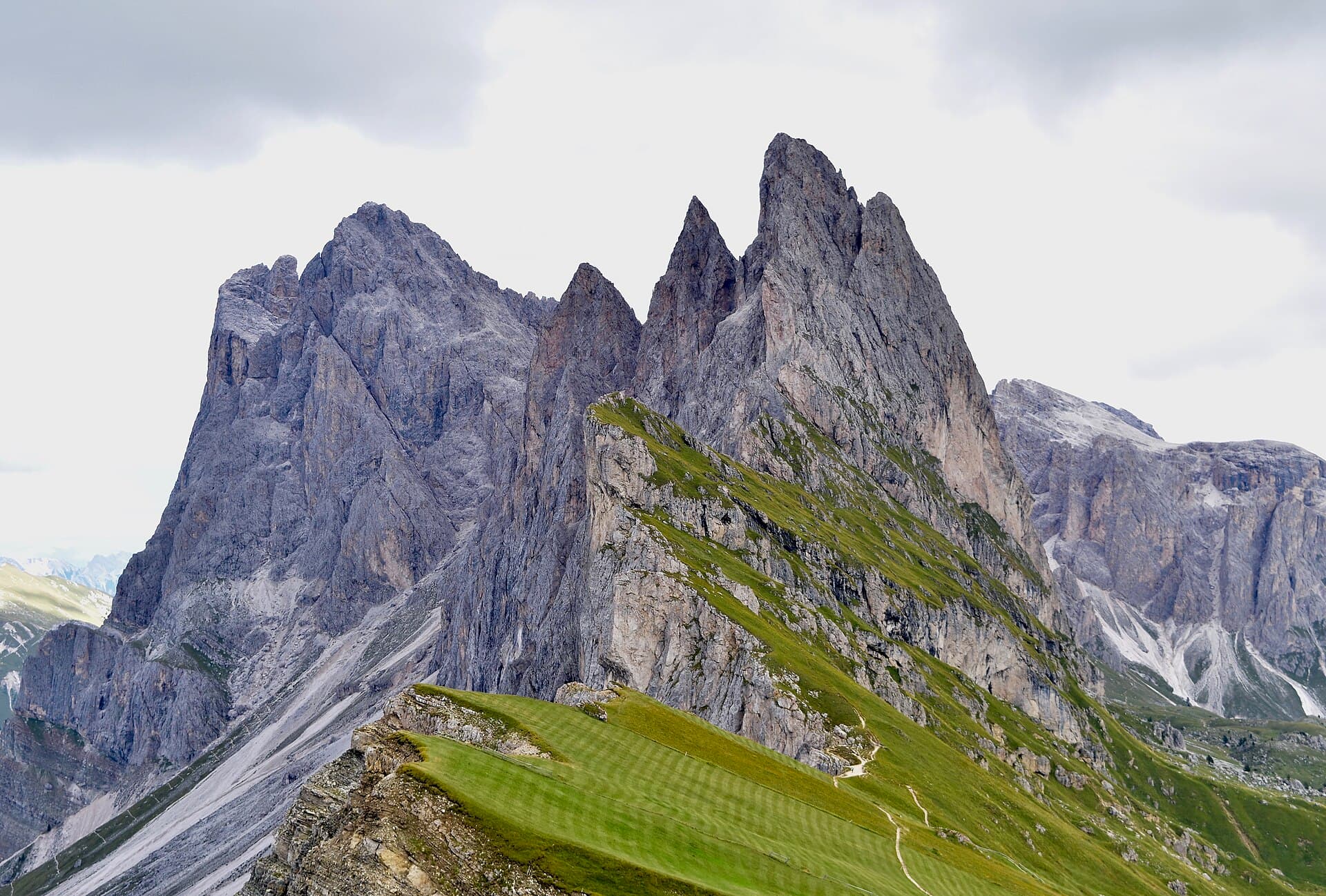 The Seceda ridge above Val Gardena
