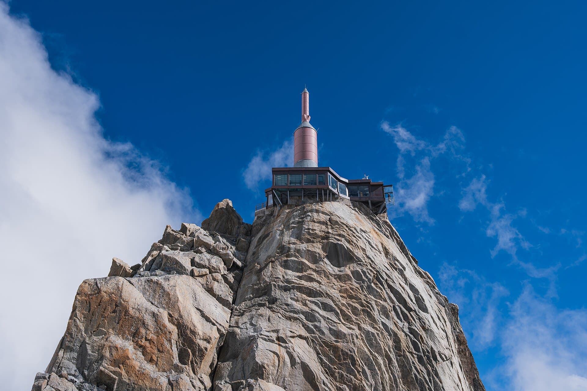 The summit station on the Piton Central of the Aiguille du Midi