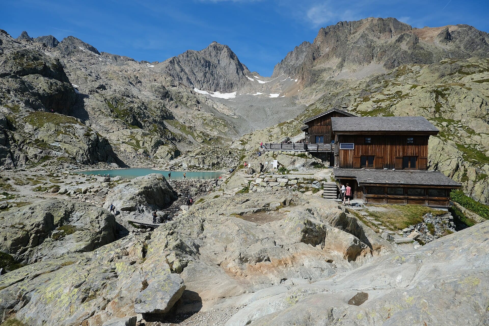 El refugio del Lac Blanc, Aiguilles Rouges