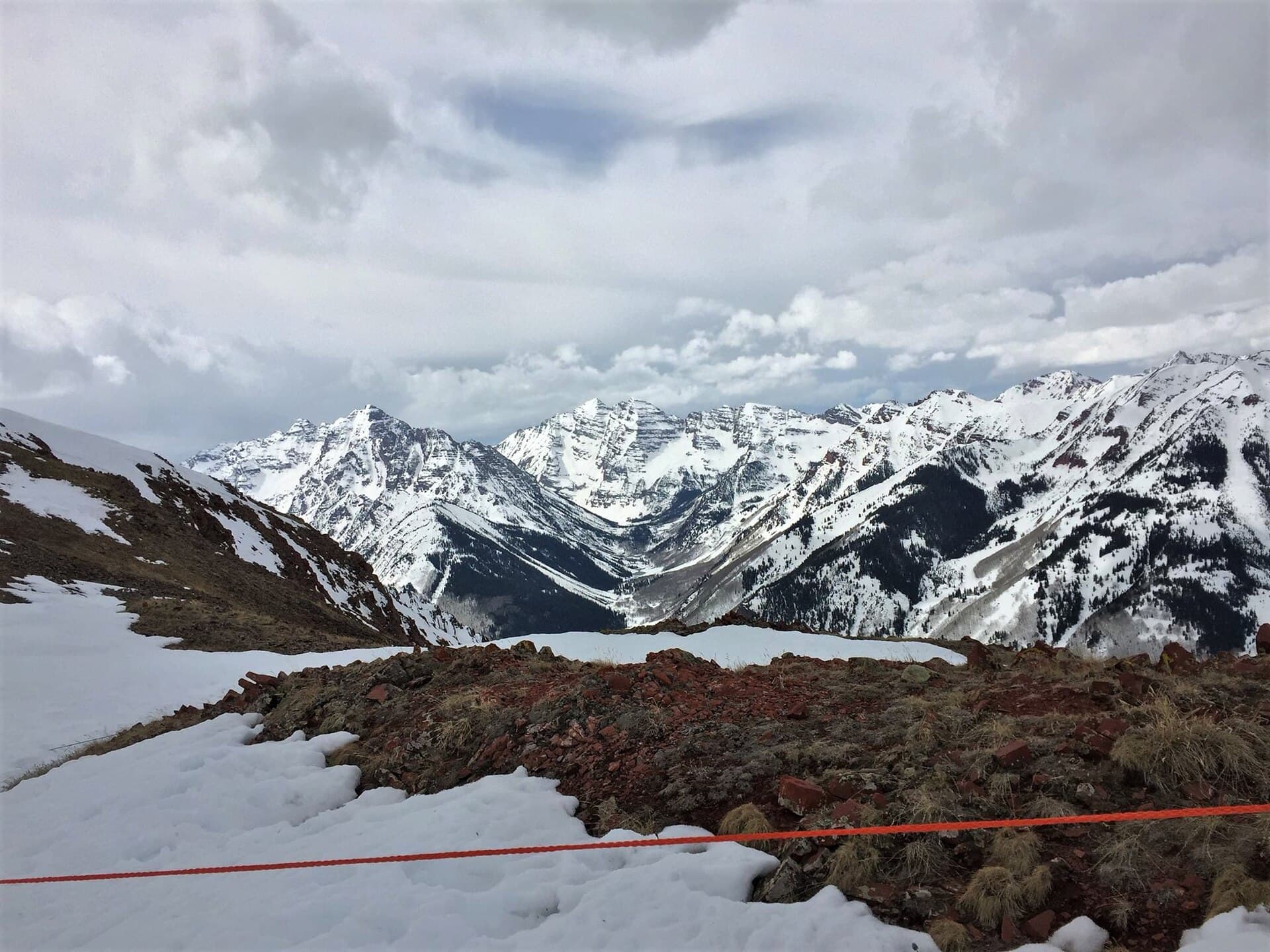 Los Maroon Bells desde Aspen Highlands